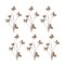 Melrose Butterflies Artificial Sprays - 39" - Orange and Brown - Set of 6